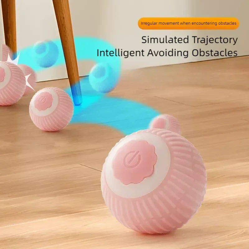 Interactive Electric Cat Teaser Ball - Automatic Rolling Toy for Pet Amusement and Boredom Relief, Bite Resistant Design